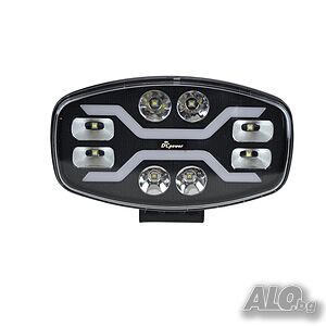1бр. овал Комбо LED Халоген + дневна бяла и жълта NEON светлина с 16 диода, 24V