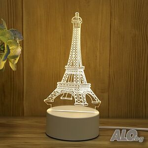 Нощна лампа холограмна 3D LED