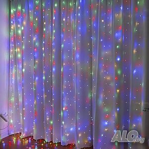 Коледни лампички с 300Led лампи, 3 метра на 3 метра