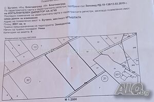 Земеделска земя за продажба в с. Бучино, община Благоевград, местността КРЪШЛАТА.