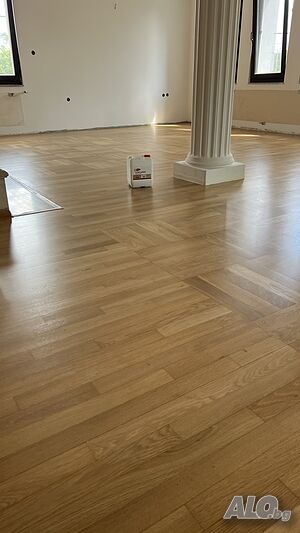 Циклене, лакиране, поставяне и доставяне на паркет и дюшеме