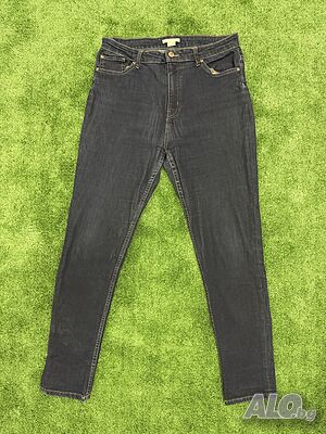 H& M | Skinny Fit | Дамски дънки | Тънък черен деним | Като нови