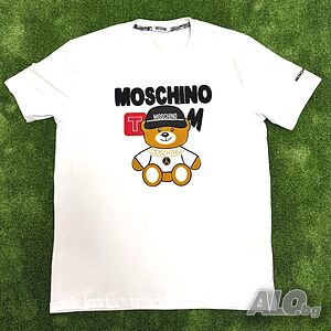 Moschino | Luxury | Тениска с мече | Размер: XXL | Бяла | Като нова