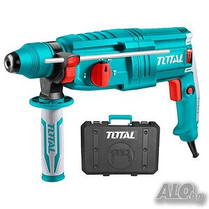 Електрически перфоратор TOTAL, куфар, SDS+, 800 W, 2,5J