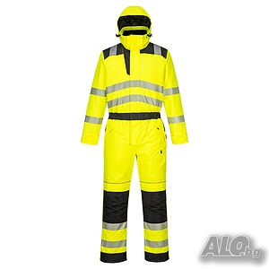 Ски гащеризон Hi-Vis M L XL Гащеризон Мъжко Дамско жълт/оранжев | Облекло | София