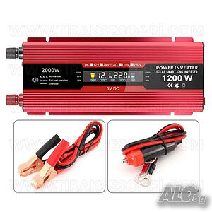 Инвертор за камиони 1200W, инвертор за ток от 24V към 220V