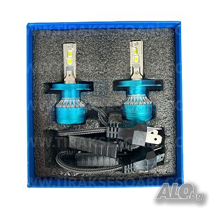 2бр. LED диодни Крушки H4 9-30V 200W 25000lm, LED система H4 CANBUS.