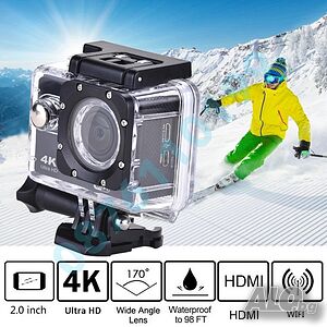 НОВО + АКСЕСОАРИ 4K Ultra HD Екшън Камера 4K Ultra HD Action камера