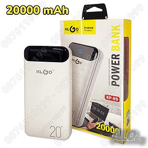Преносима батерия KLGO KP-89 POWER BANK 20000mAh с дисплей