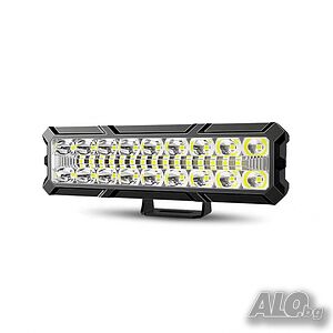15.5 cm 144W Диоден Прожектор Супер Мощен Халоген Led Bar 12V 24V