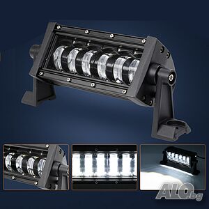 9D 27 СМ 120W Off-Road LED BAR с лупи Hi/Lo Къси и Дълги Светлини