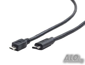 USB-C male към MicroUSB male Кабел 3.0m Cablexpert