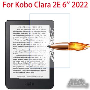Стъклен протектор за екран за четец Kobo Clara 2E 6” 2022 - 9H