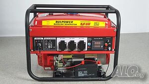 Генератор за ток 3.5 KW Bulpower с ел стартер дигитален бензин-газ