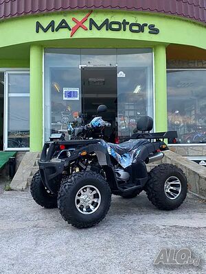 ATV MaxMotors 200cc Бензиново Grizzly PRO с LED бар - Blue Camouflage Друг Друг 200 куб. см ATV Бензинов 4-тактов Полуавтоматик Въздушно охлаждане 11000 км | Мотоциклети, АТВ | Кукорево