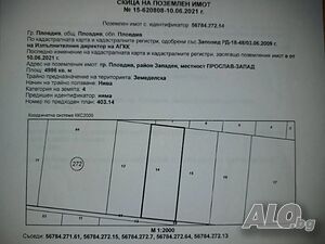 Парцел в район Западен