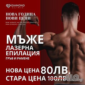Лазерна епилация на гръб и рамене Мъж- гр. Хасково