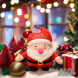 Коледна плюшена играчка Дядо Коледа - 25 см