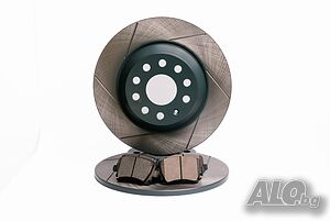 Задни нарязани дискове 272мм×10мм с керамични накладки Audi, Cupra, Seat, Skoda и VW