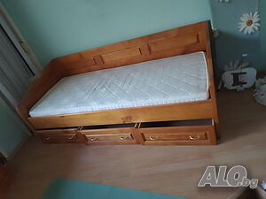 Спешно Легла от дива череша с бюро и секция