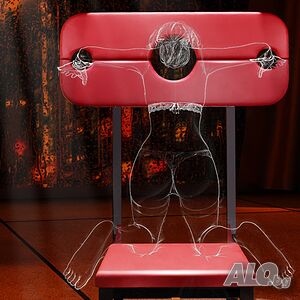 BDSM стол за фиксация, регулируем, стабилен и удобен - SM Chair Red