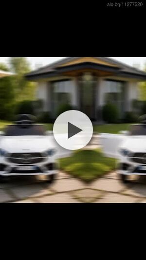 Бяла акумулаторна кола Mercedes Benz CLS350 с кожена седалка 12V