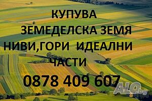 Изкупувам земеделска земя и идеални части в Североизточна България
