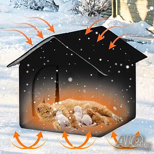 Водоустойчива къща за домашни любимци, кучета и котки на открито