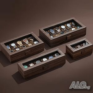 Луксозна дървена кутия за 3, 6, 10 или 12 броя часовници