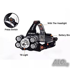 Челник Cree T6 - XML с 5LED диода
