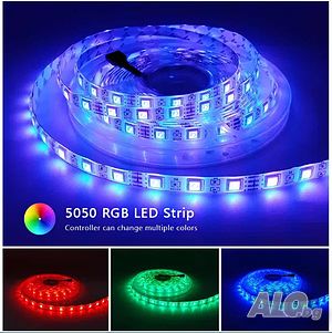 RGB LED лента 5050 светеща лента, 5 метра