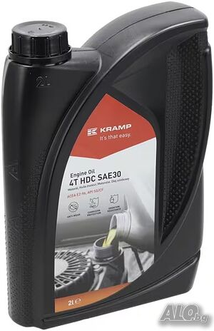 Моторно масло KRAMP 4T HDC SAE 30 (10 бр. - 2L) - За дизелови и бензинови двигатели