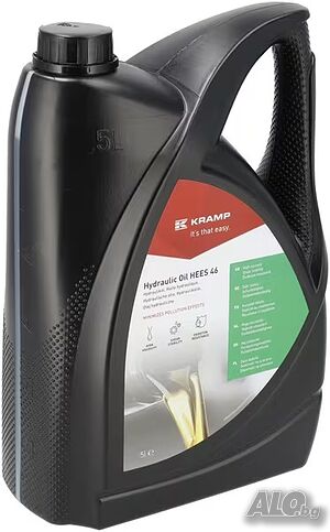 Биоразградимо хидравлично масло KRAMP HEES 46 (4 бр. - 5L) - За екологични и тежки условия