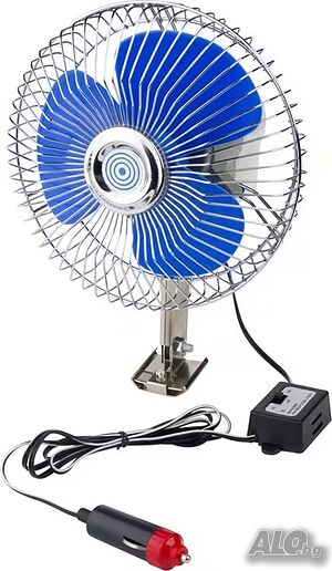 Мощен Вентилатор за Кабина 12V (Ø 180 мм) - Универсален за Трактор, Комбайн, Багер, Камион и Бус