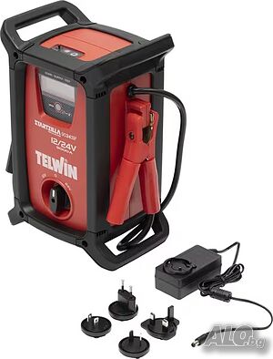 Професионален Литиев Бустер 12V/24V Telwin Startzilla (9000A) + Дигитален Тестер & Захранване