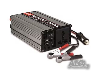 Инвертор / Преобразувател на Напрежение 12V към 230V Telwin (300W / 600W Peak) + USB