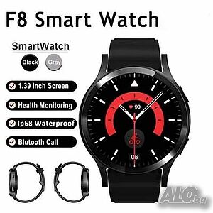 Спортен смарт часовник Watch F8, пълен сензорен екран, спорт, фитнес, силикон Bluetooth