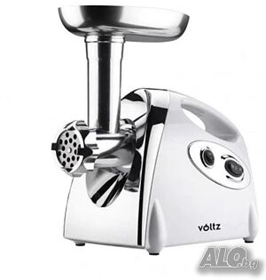 Месомелачка Voltz, 1400W, приставка за домати, бял, черен, червен.24м гаранция
