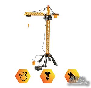 Строителен кран управлявана с RC дистанционно, 88см