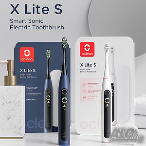 Електрическа четка за зъби Oclean X Lite 20 Set, 1бp накрайник, 5 режима, Калъф, 24м г-я