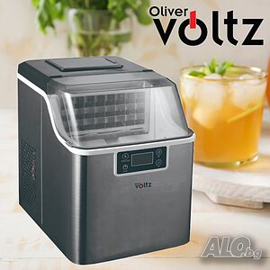 Ледогенератор Oliver Voltz, 170W, 22кг/24ч, 3.2 л, 24 квадратни кубчета за цикъл работа, 24м г-я