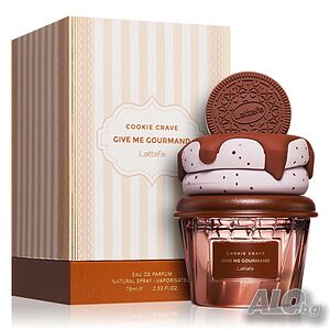 Парфюм Lattafa Give Me Gourmand Cookie Crave - Гурме аромат на бисквитки, какао и ванилия