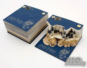 3D Куб за бележки Omoshiroi - Хари Потър: Хогуортс