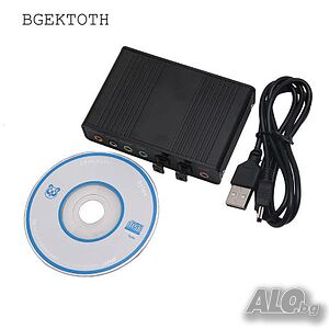 USB професионална дигитална външна звукова карта 5.1 Audio