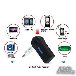 Bluetooth AUX аудио приемник комплект за кола