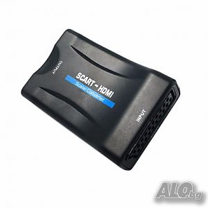Конвертор SCART към HDMI 1080P Видео аудио сигнал адаптер