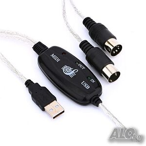MIDI-USB интерфейсен кабел адаптер