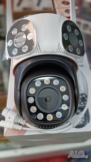 Тройна IP камера WiFi приложение iCSee безжична въртяща 12MP
