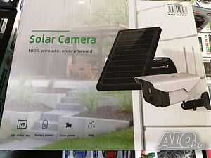 Соларна напълно безжична водоустойчива камера HD 1080P WI FI IP с отделен панел