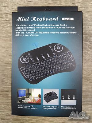 Безжична мини блутут клавиатура с тъчпад за PC, Android, Smart TV TV box